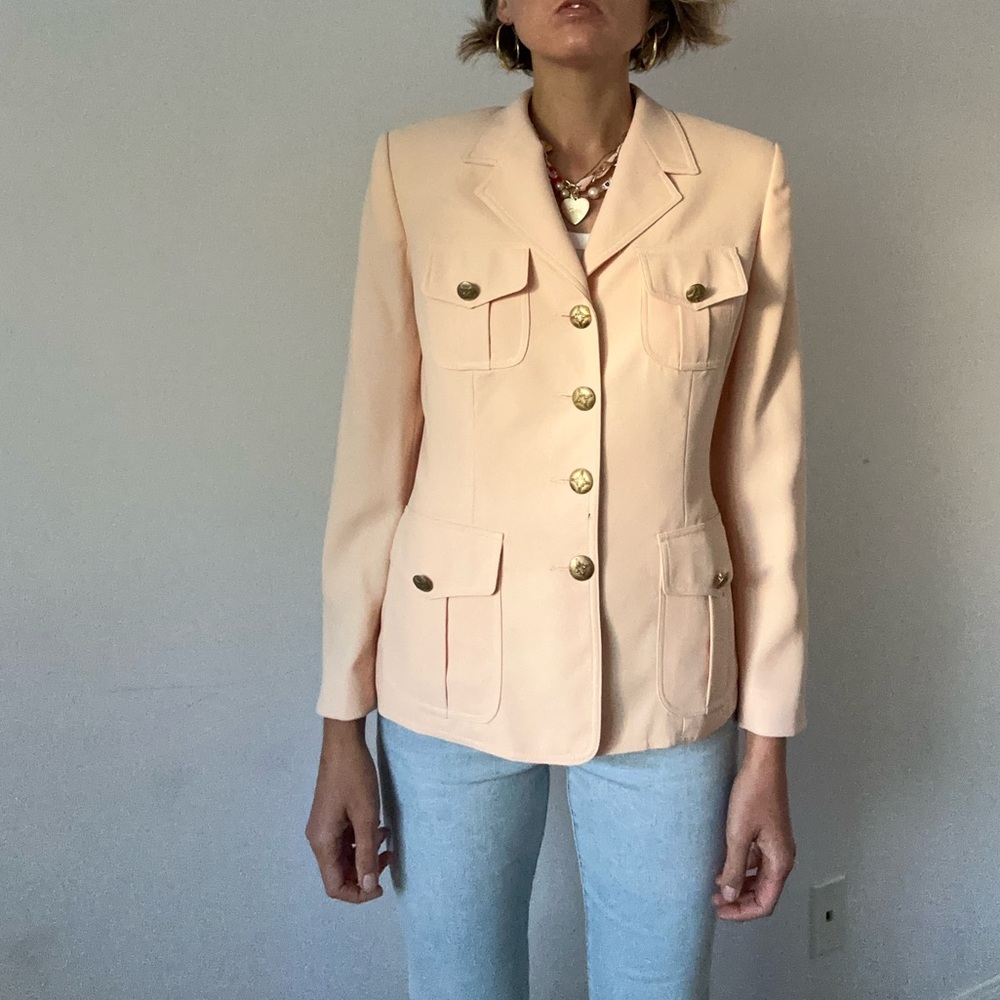 Vintage jacket Sunny Names,size 8 pettie,light pink